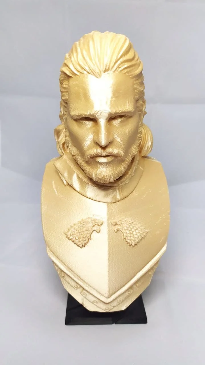 John Snow il trono di spade stampato in 3D